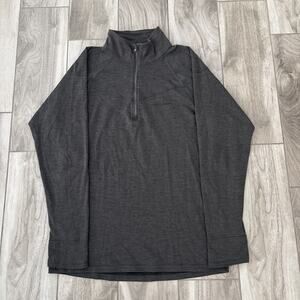Voormi Mens Access Merino Wool Blend 1/4 Zip Pullover Sweater Baselayer Sz XL